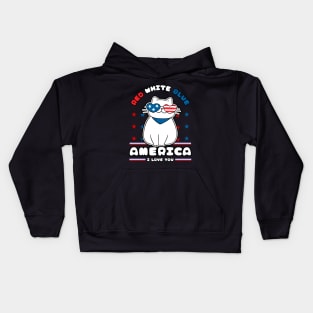 4th Jul Red White Blue Kids Hoodie